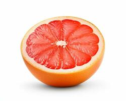 Photo of Grapefruit isolated on white background. Generative AI