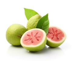 Photo of Guava bol isolated on white background. Generative AI