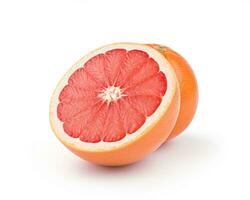 Photo of Grapefruit isolated on white background. Generative AI