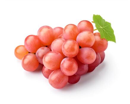 Photo of grape isolated on white background. Generative AI