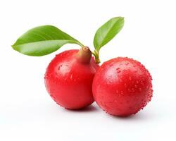 Photo of Flamboyant fruit isolated on white background. Generative AI