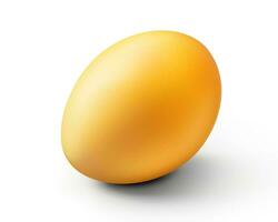Photo of Egg fruit isolated on white background. Generative AI