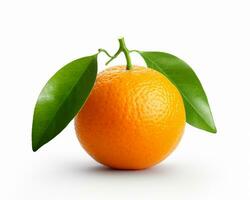 Photo of Clementine isolated on white background. Generative AI