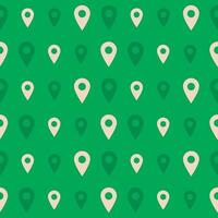 Green minimalistic pattern with white arrows. Vector pattern with labels. Vector illustration