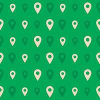 Green minimalistic pattern with white arrows. Vector pattern with labels. Vector illustration