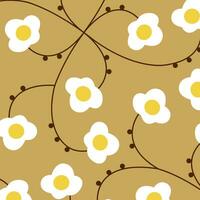 floral abstract pattern suitable for textile and printing needs vector