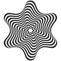 modern simple abstract wavy black color zebra pettern artwork on white color background vector