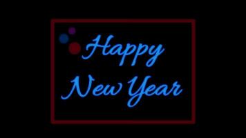 Video animation with the theme happy new year 2024