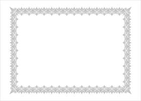 Vector luxury photo frame border design, certificate border or resume border frame