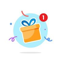 get total number of gift box, tap to open concept illustration flat design vector. modern graphic element for landing page ui, infographic vector