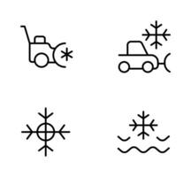 Snowflake icon, ice snow flat vector icon and illustration, graphic, editable stroke. Suitable for website design, logo, app, template, and ui ux.