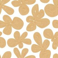 Vector cute flower with lines illustration seamless repeat pattern digital artwork