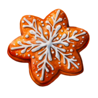 peperkoek Kerstmis koekje. waterverf illustratie. ai generatief png