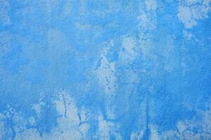 Blue Grunge Concrete Wall for Background. photo