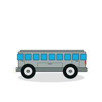 juguete autobús aislado en blanco vector