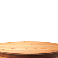 Wooden table  free space front view. Ai Generated png