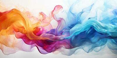 Abstract colorful Graphic motion on background, creative waves of gradient color smoke and liquid, AI Generative photo