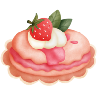 Cake with strawberry png