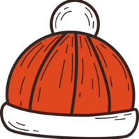 invierno rojo sombrero png