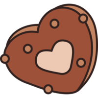 Christmas gingerbread heart png