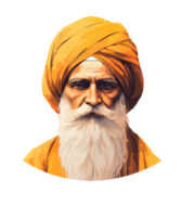 gurú nanak Jayanti ilustración ai generativo png