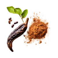 Carob Powder generative Ai png