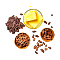 chocolate been in bowl Generative Ai png