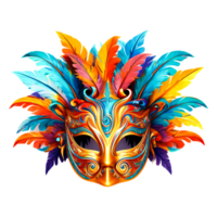 maskerade feestelijk masker kleurrijk masker voor carnaval generatief ai png