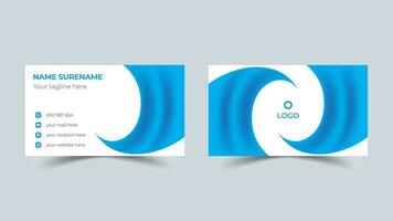 Modern professional business card design vector template