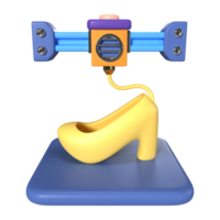 Printing Shoe 3D Illustration Icon png