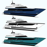 High-quality Yacht vector art, Which is printable on various materials.