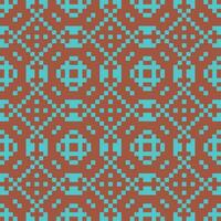 a pixel pattern in brown and blue vector