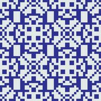 a blue and white pixel pattern vector