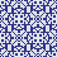 a blue and white pixel pattern vector