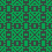 a green and black pixel pattern vector