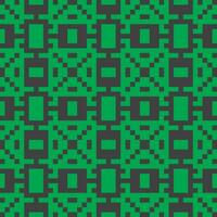 a green and black pixel pattern vector