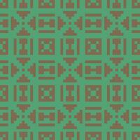 a green and brown pattern with squares vector