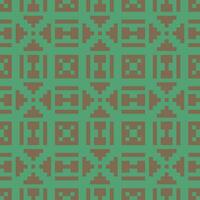 a green and brown pattern with squares vector