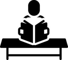 solid icon for read vector