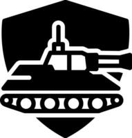 solid icon for defence vector