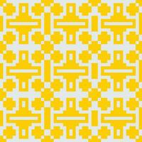 a yellow and white pattern with squares vector