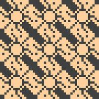 a pixel pattern in orange and black vector