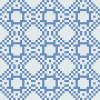 a blue and white checkered pattern vector