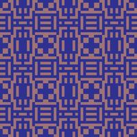a blue and brown geometric pattern vector