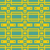 a yellow and teal geometric pattern vector