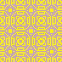 a yellow and purple geometric pattern vector