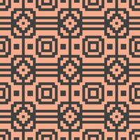 a pattern with squares and squares on a pink background vector