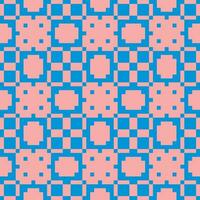a blue and pink pattern with squares vector