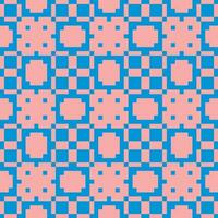 a blue and pink pattern with squares vector