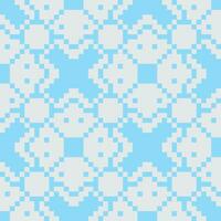 a pixel pattern with blue and white squares vector